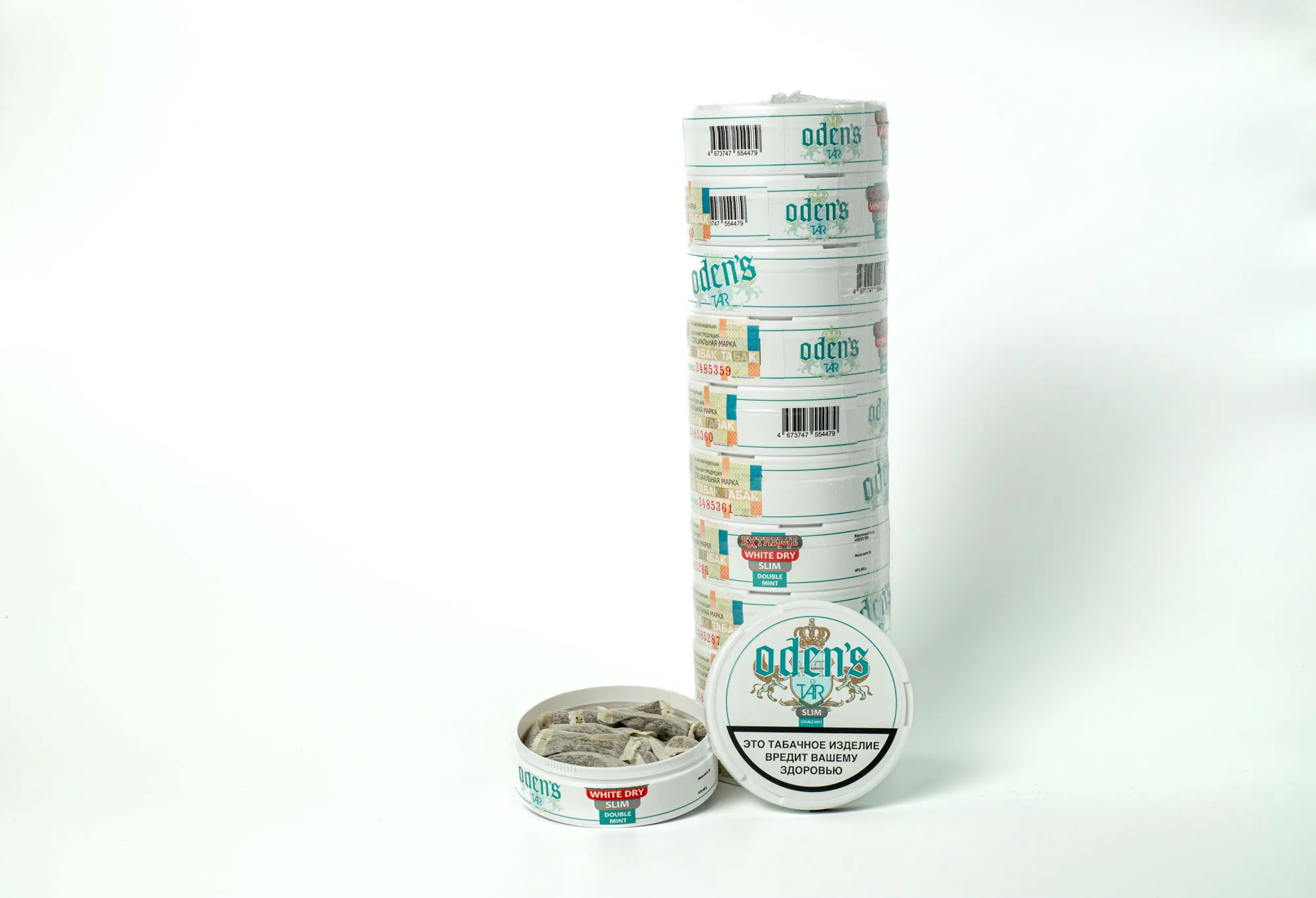 Акцизный жевательный табак ODEN’S TAR DOUBLE MINT Slim (10 г.) снюс оденс