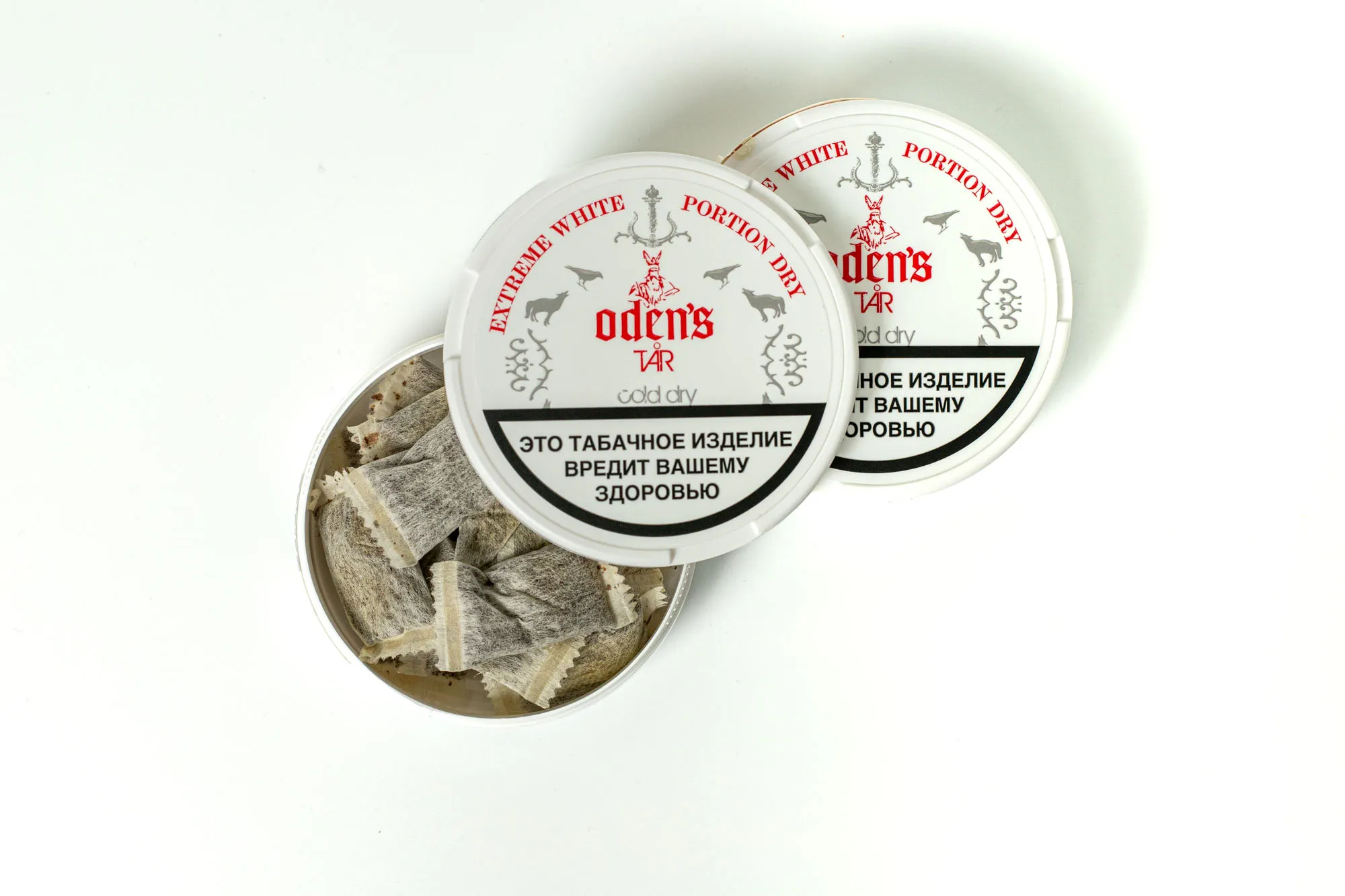 Акцизный жевательный табак ODEN’S TAR COLD DRY (16 г.) снюс оденс