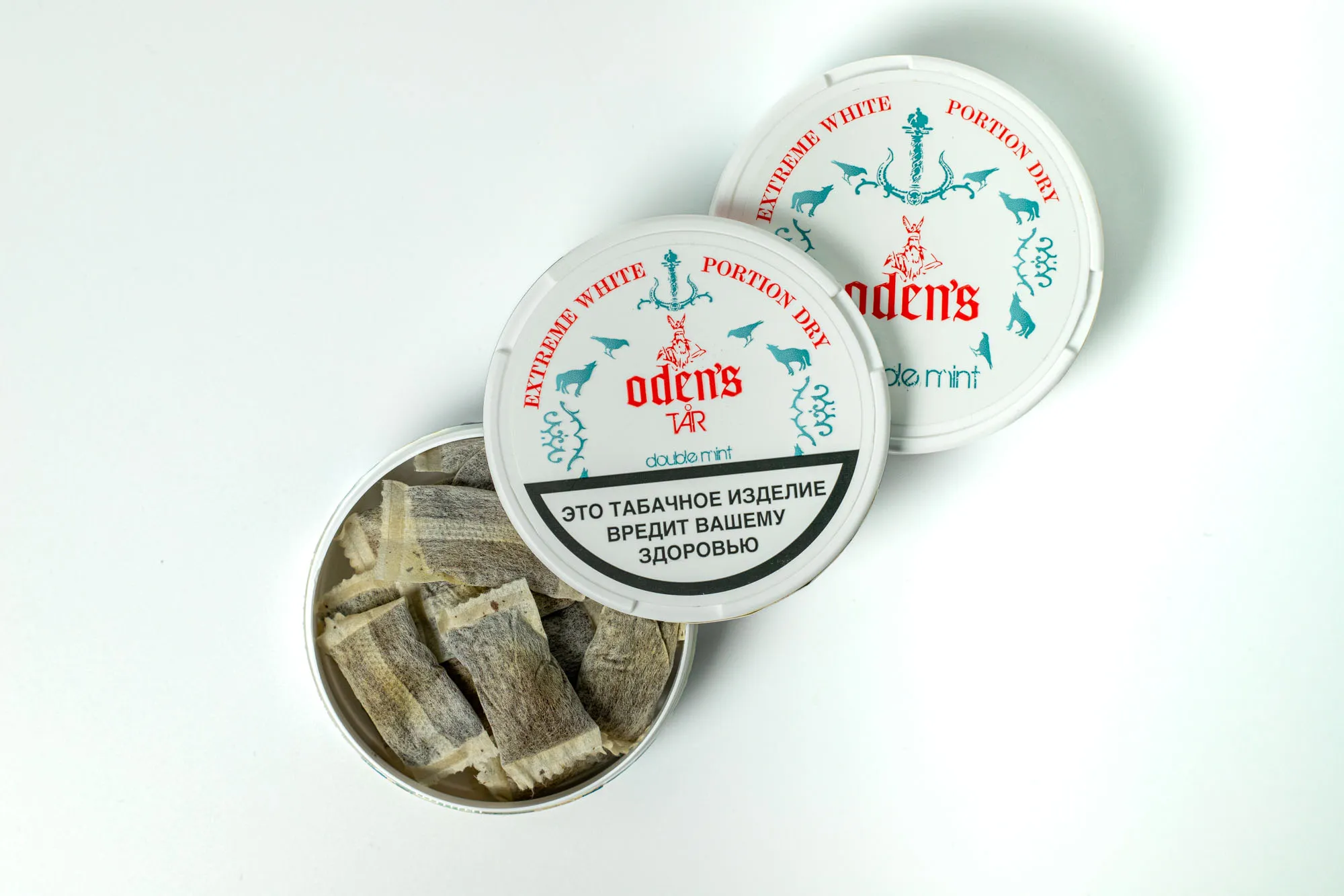 Акцизный жевательный табак ODEN’S TAR DOUBLE MINT (16 г.) снюс оденс