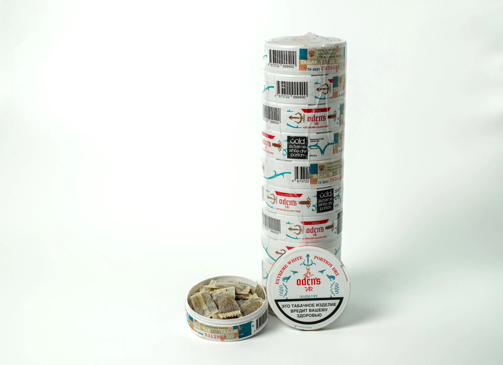 Акцизный жевательный табак ODEN’S TAR DOUBLE MINT (16 г.) снюс оденс