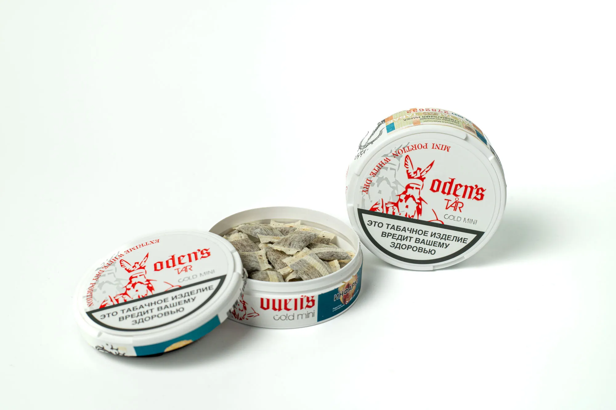 Акцизный жевательный табак ODEN’S TAR COLD DRY Mini (10 г.) снюс оденс