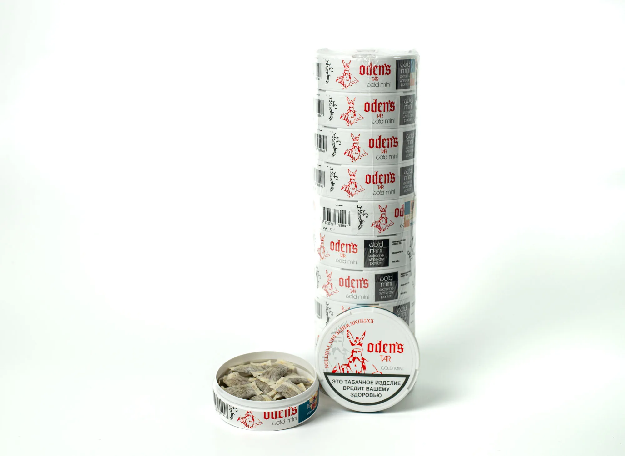 Акцизный жевательный табак ODEN’S TAR COLD DRY Mini (10 г.) снюс оденс