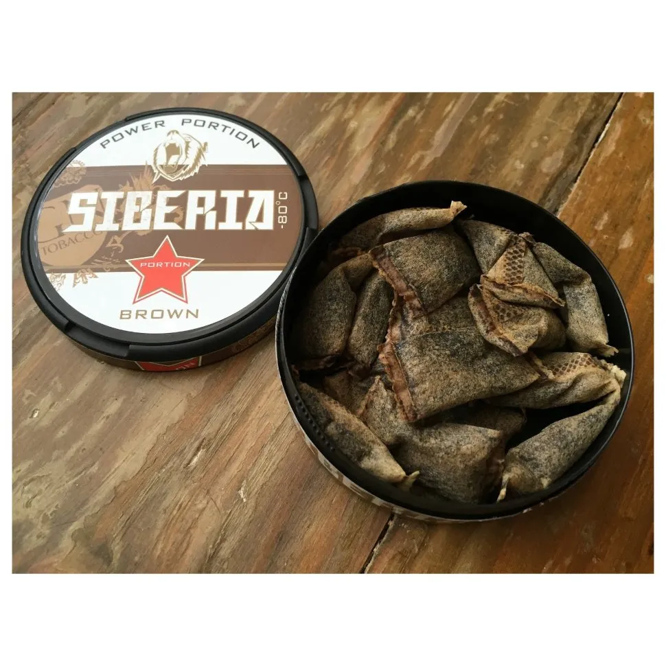 Снюс SIBERIA Brown Portion (немецкий) снюс сибирь
