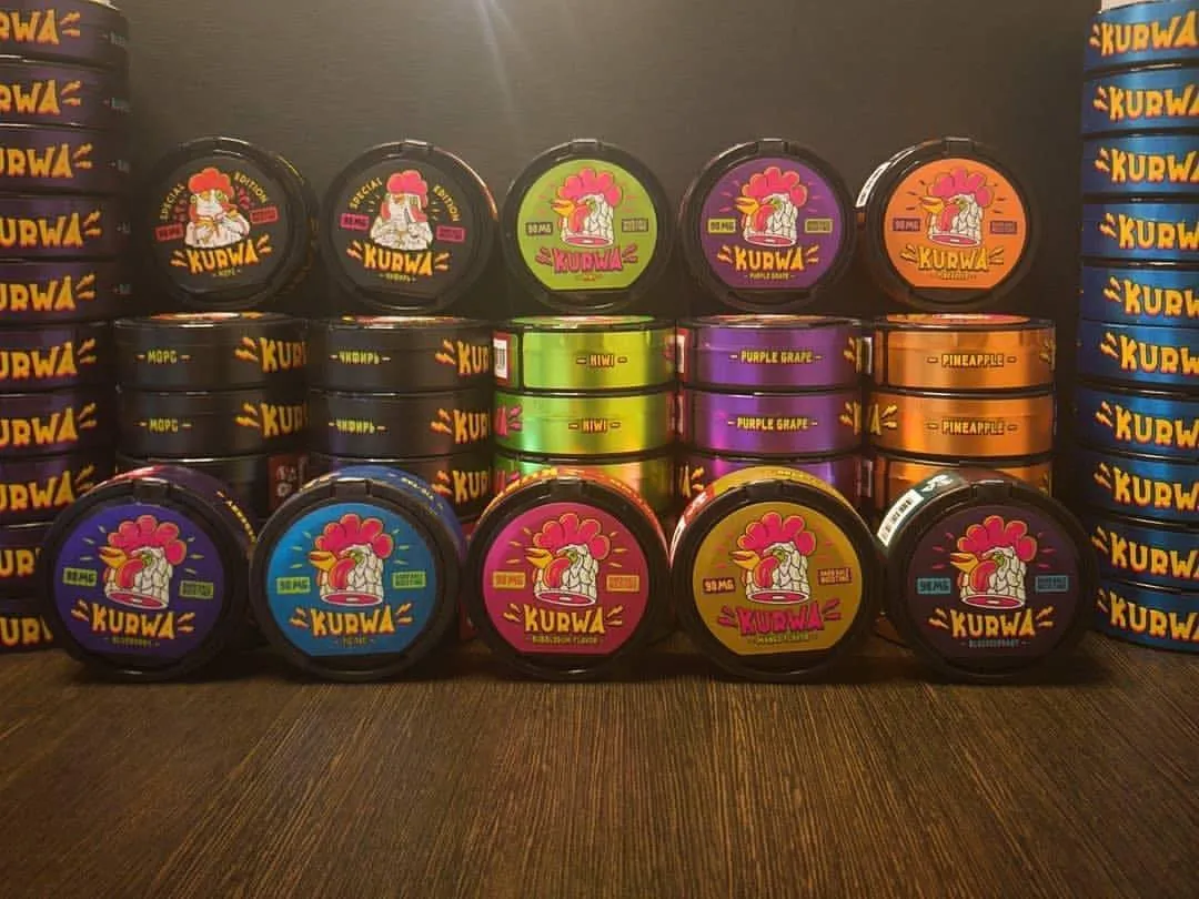 Kurwa (14 вкусов) снюс Kurwa