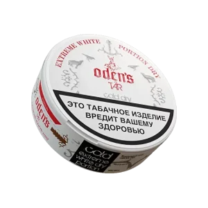 Акцизный жевательный табак ODEN’S TAR COLD DRY (16 г.) снюс оденс