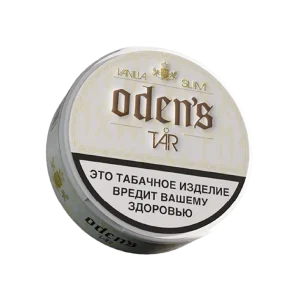 Акцизный жевательный табак ODEN’S TAR VANILLA Slim (10 г.) снюс оденс