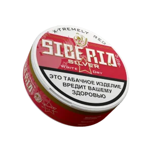 Акцизный жевательный табак SIBERIA SILVER WHITE DRY (13 г.) снюс сибирь