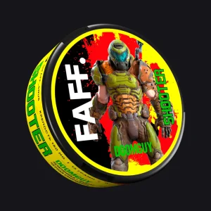 Снюс FAFF Shooter Stray (армеладные червячки «харибо») Снюс FAFF Shooter Doomguy (Земляника с ананасом, малиной и смородиной)