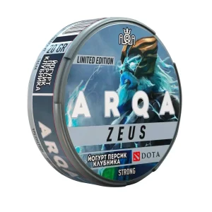 Снюс ARQA СП Турбо (Ликер «Малибу») Снюс ARQA Dota Zeus (Йогурт с персиком и клубникой)